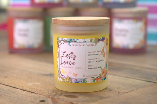 Zesty Lemons Scented Candle | Gift for Her | Birthday Gift | Lemon Zest Scent | Yellow Candle