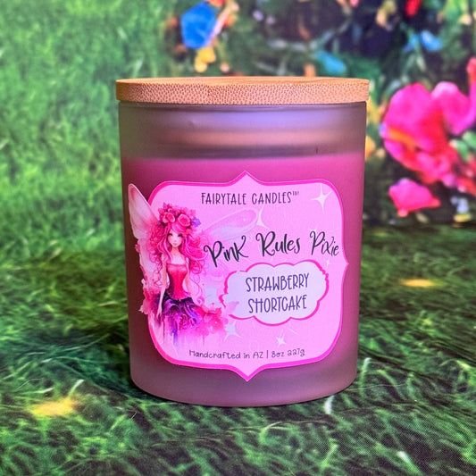 Strawberry Shortcake Scented Candle: Pink Rules Pixie